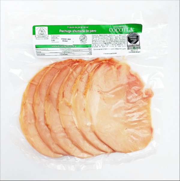 Pechuga de Pavo Ahumada Rebanada (500G)