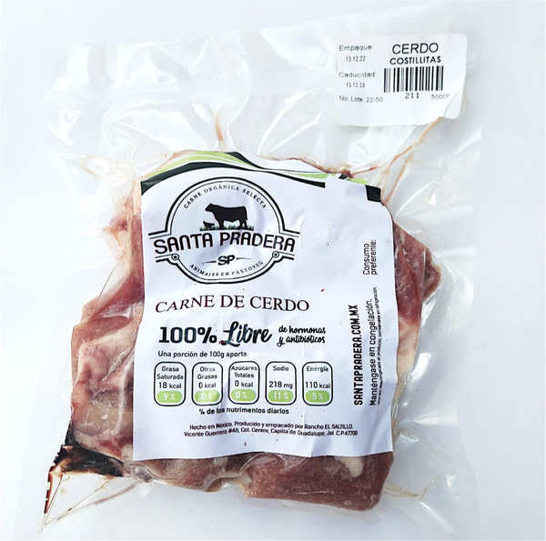 Costillitas de Cerdo 500g Santa Pradera