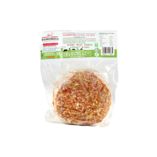 Hamburguesa de res orgánica (500g)